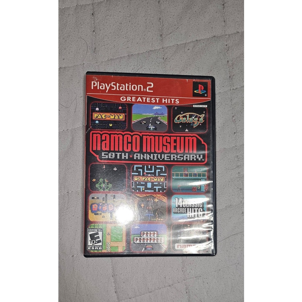 Namco Museum 50th Anniversary Sony PlayStation 2 PS2 Greatest Hits Arcade Games